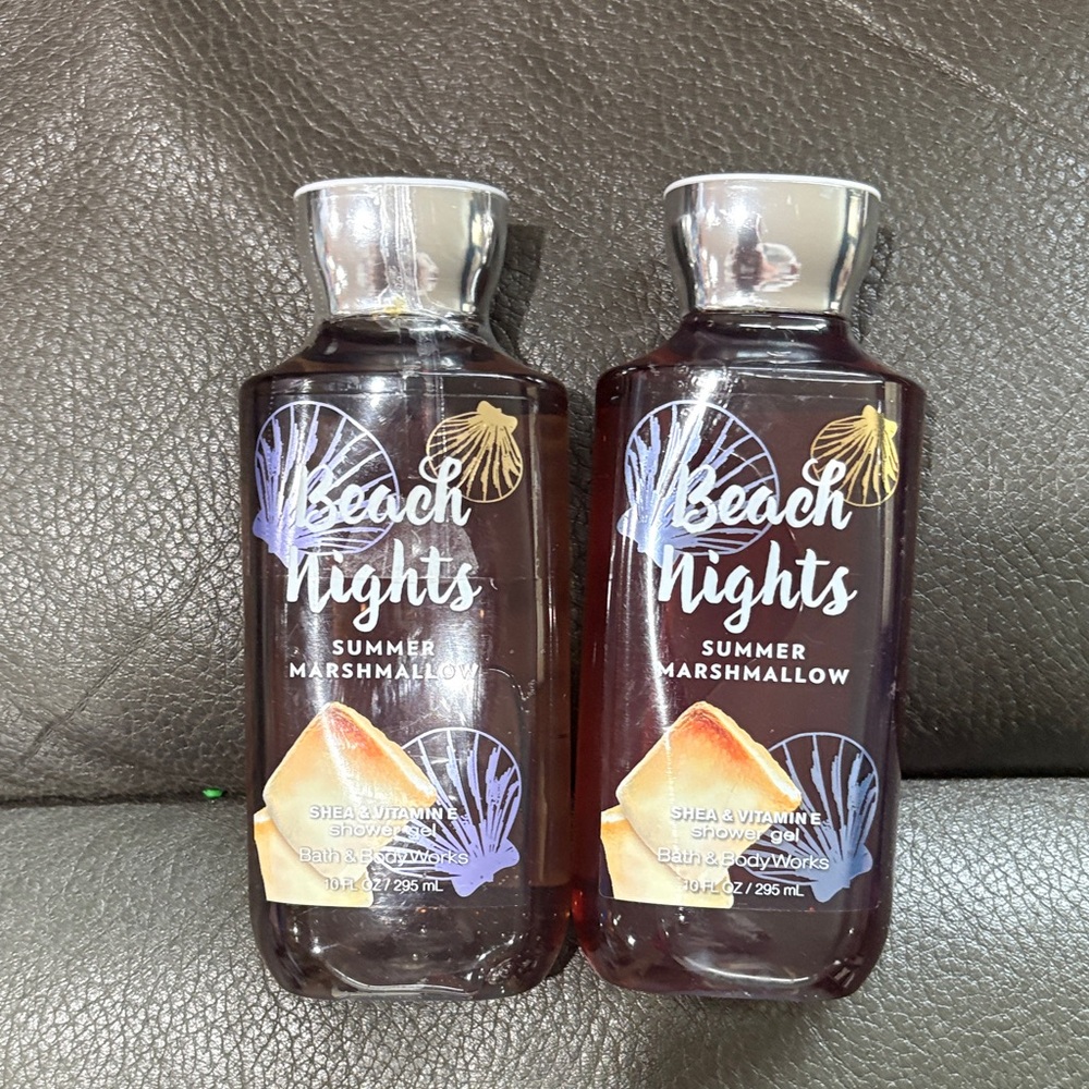 Bath and body beach nights shower gel set